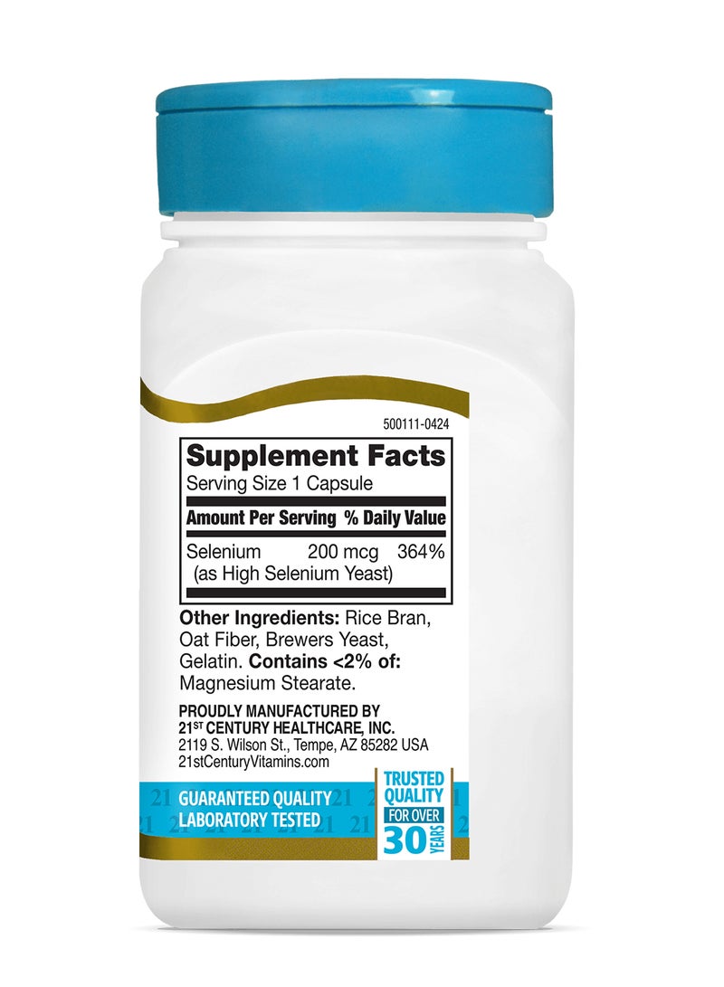 القرن الحادي والعشرون سيلينيوم 200 ميكروجرام - 60 كبسولة - Image 2